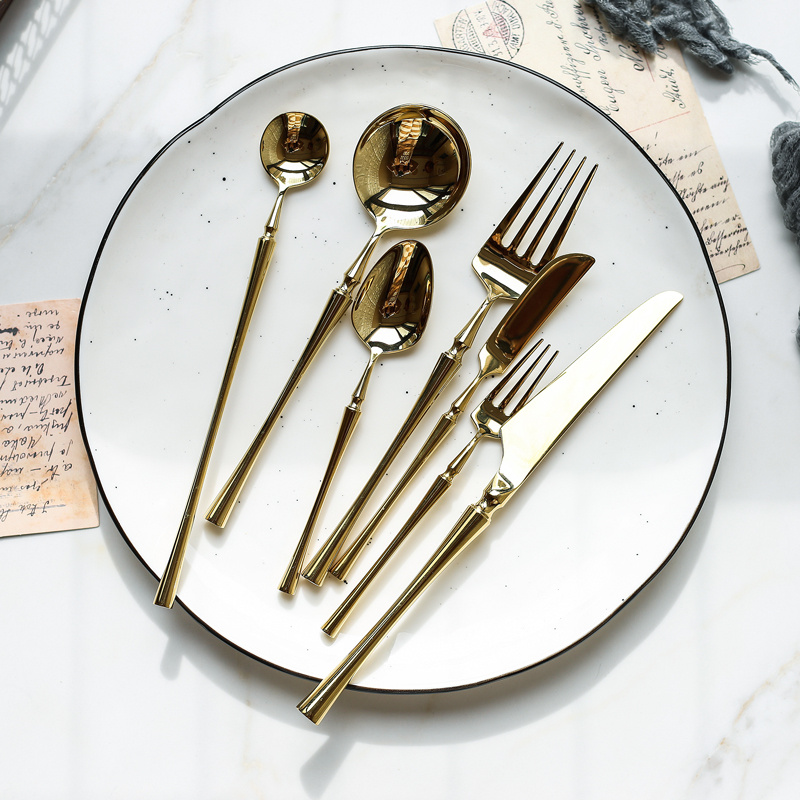 Stainless Steel Gold Styled Cutlery Set