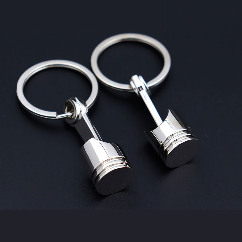 Car Engine Piston Modification Charm Keychain