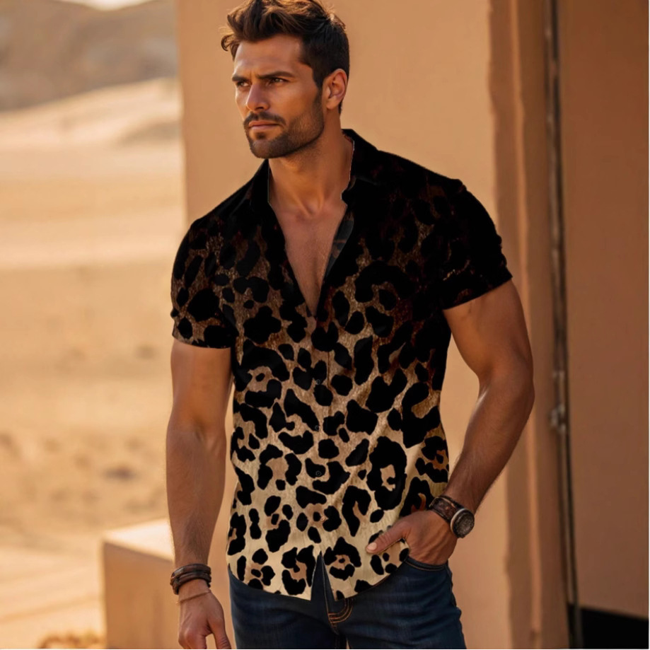 Elastic Leopard Print Shirt - Image 6
