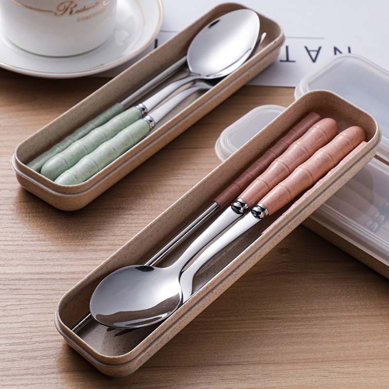 Portable Wheat Straw Cutlery Set - Image 7