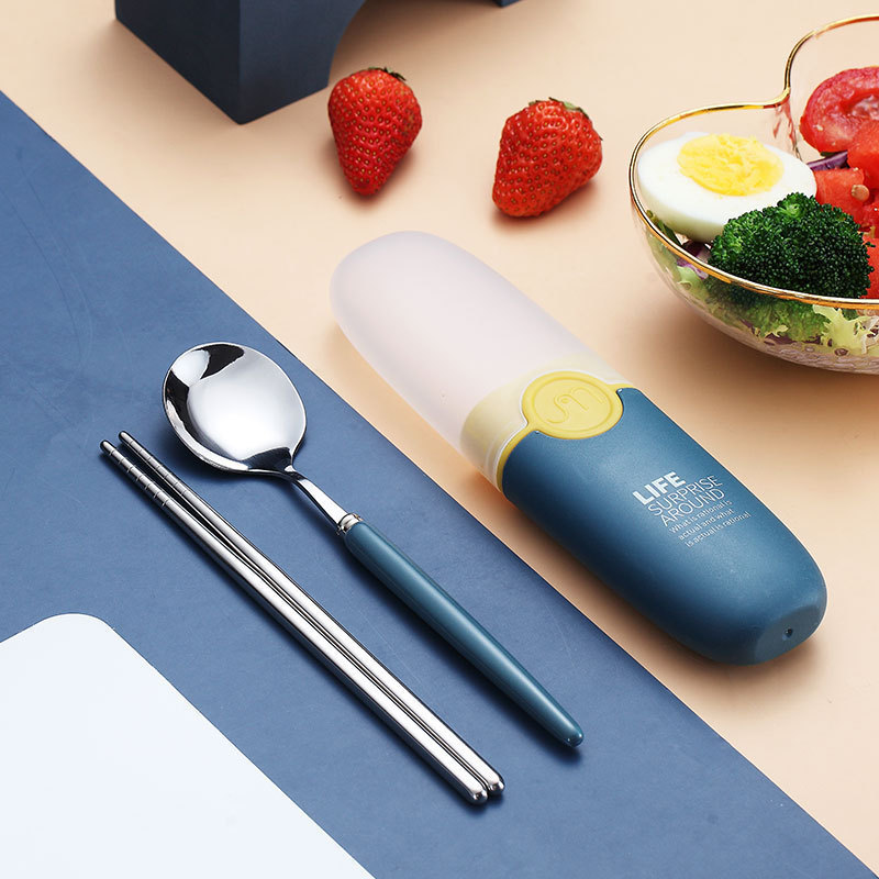 Children's Portable Stainless Steel Cutlery Set - Image 3