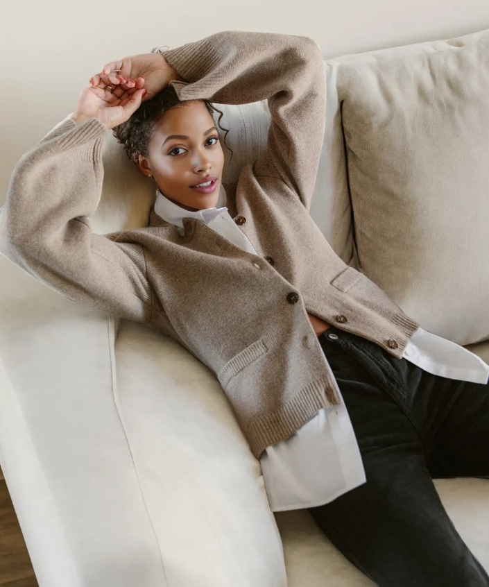 Lazy Yong Style Button Cardigan Sweater - Image 5