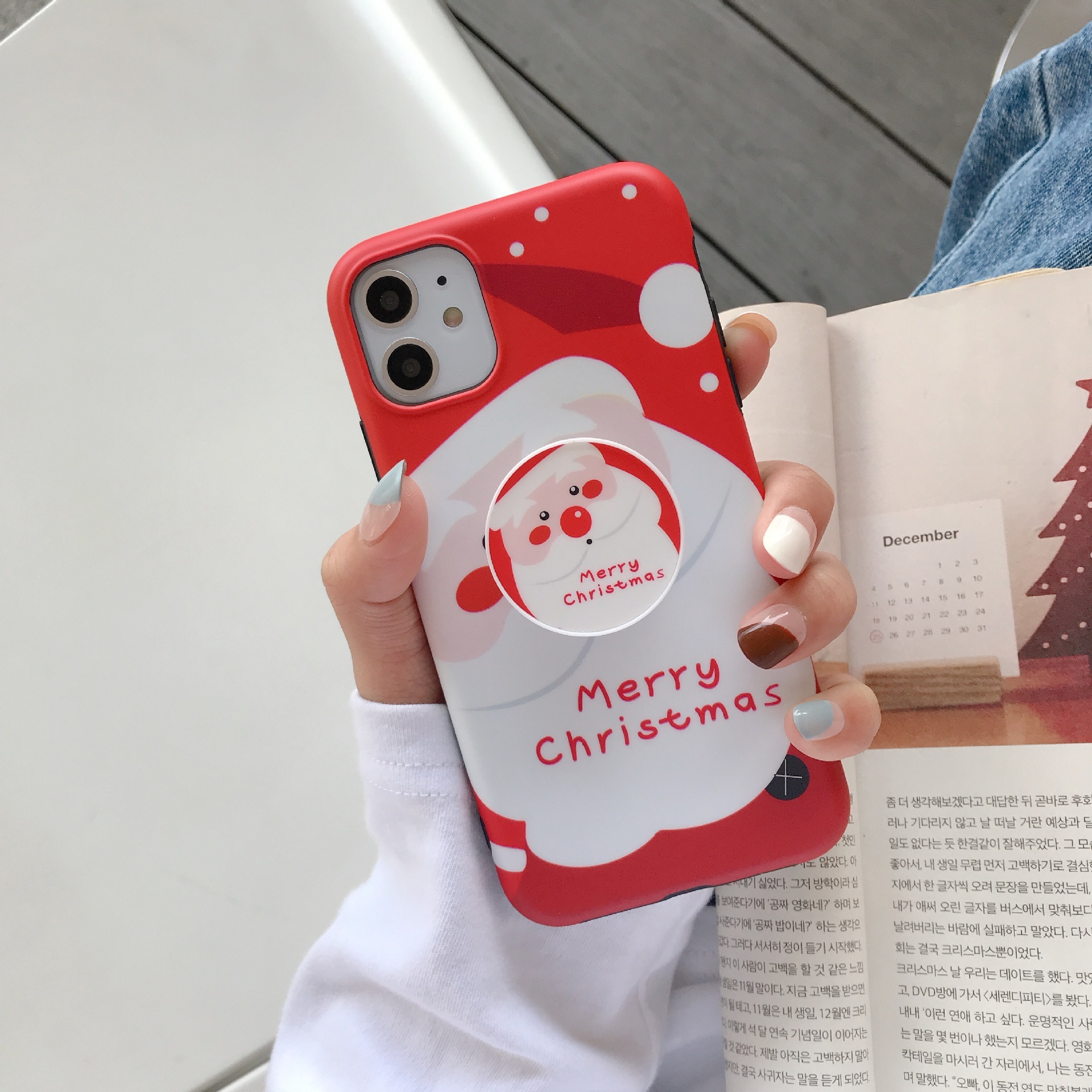 Snowman Elk's Christmas Mobile Phone Case - Image 6