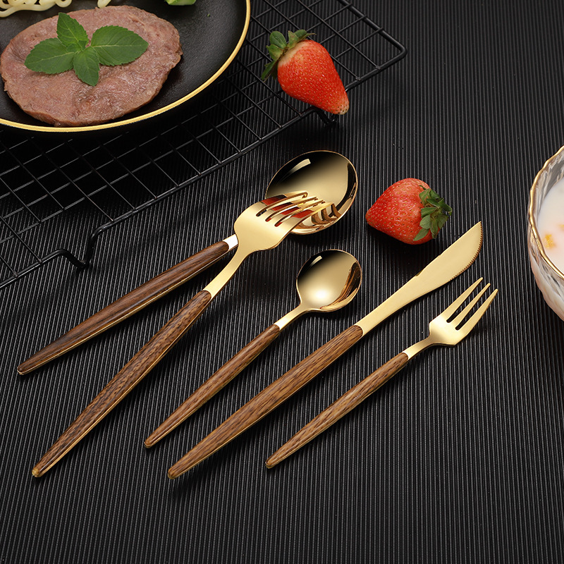 Stainless Steel Cutlery With Wood Handle - Image 5