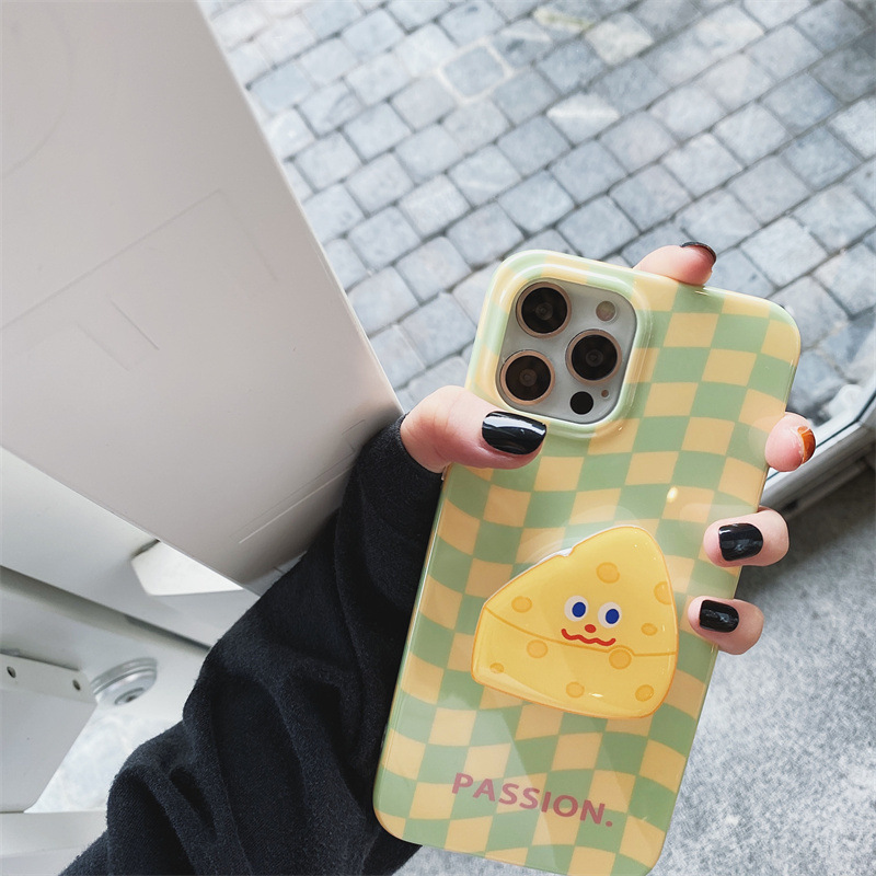 Cheese Holder Checkerboard Phone Case - Image 4