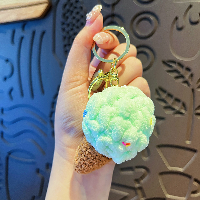 Original Plush Colorful Ice Cream Keychain - Image 7