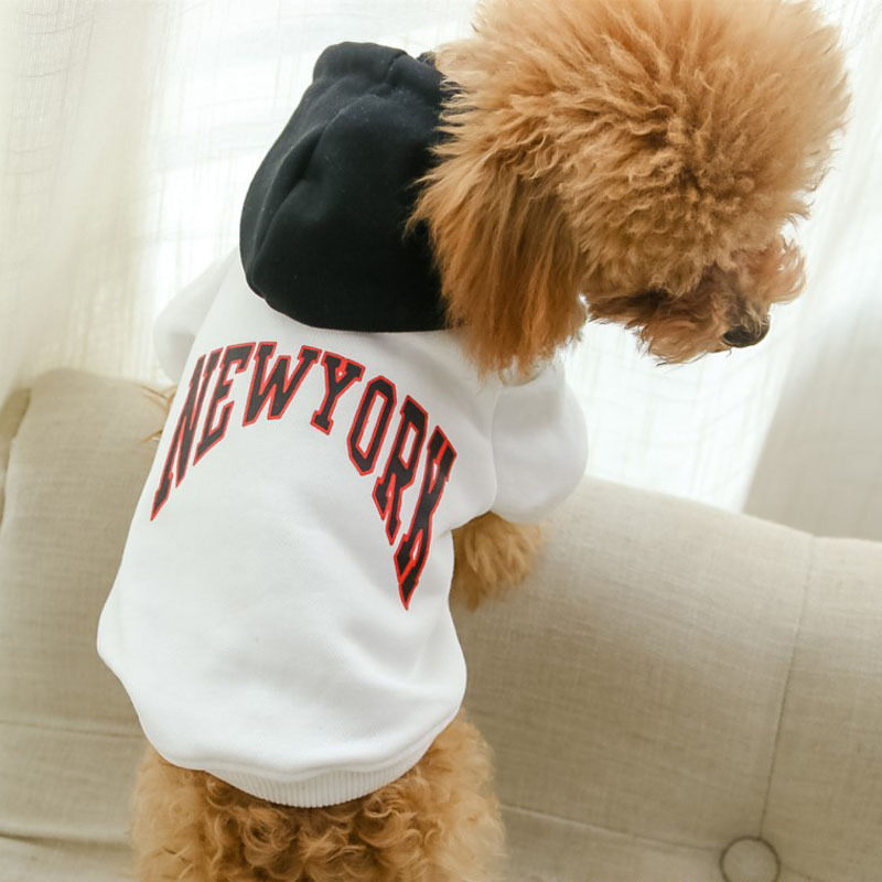 Pet Terry Casual Hooded Letter Sweatshirt - Image 5