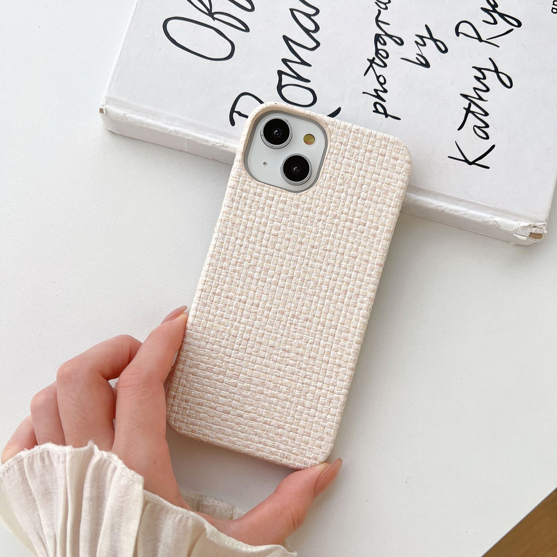 Woven Plaid Mobile Phone Protective Case - Image 10