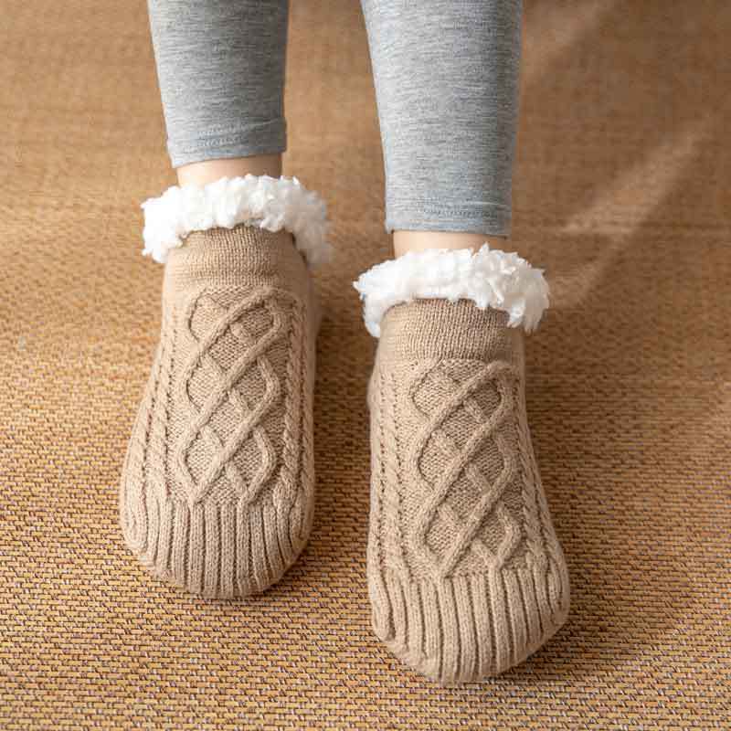 Winter Knitted Plush Non-slip Carpet Socks - Image 5