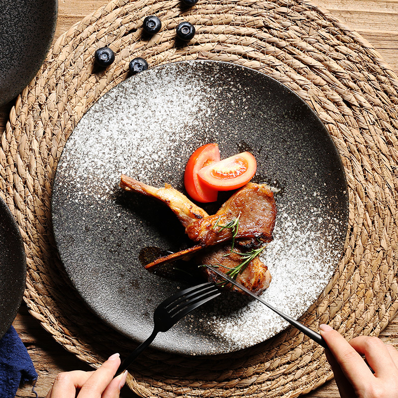 Household Ceramic Japanese Style Tableware Plate