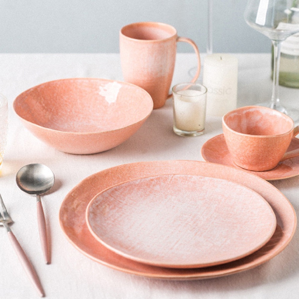 Household Japanese Textured Tableware Plate