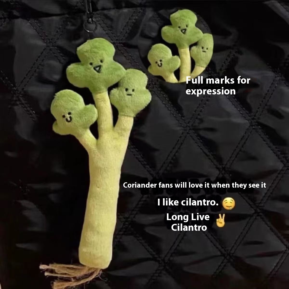 Cute Pear & Coriander Funny Backpack Keychain - Image 3