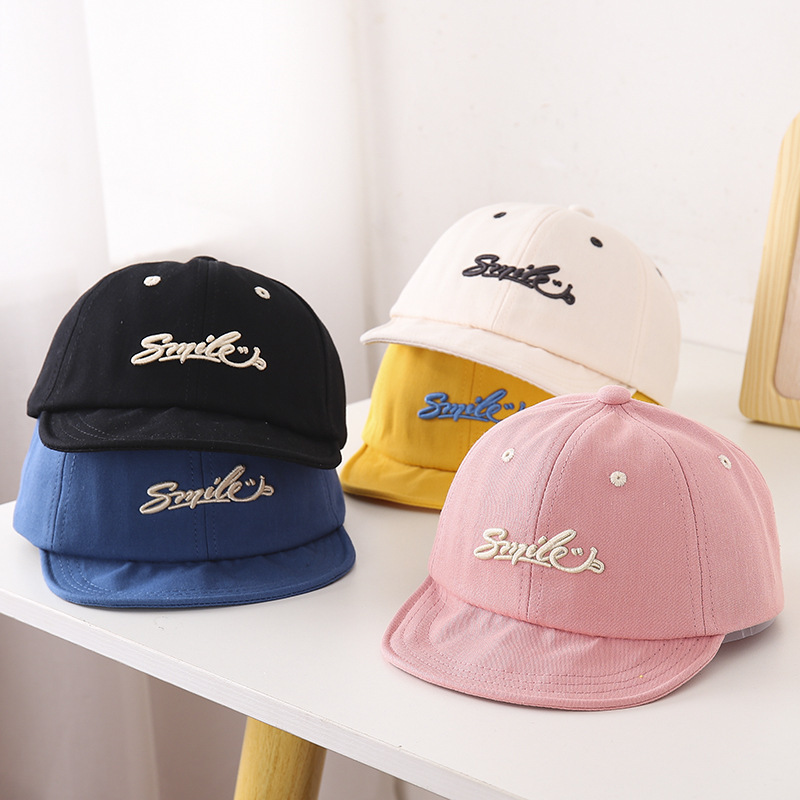Embroidered Letter Cotton Hat
