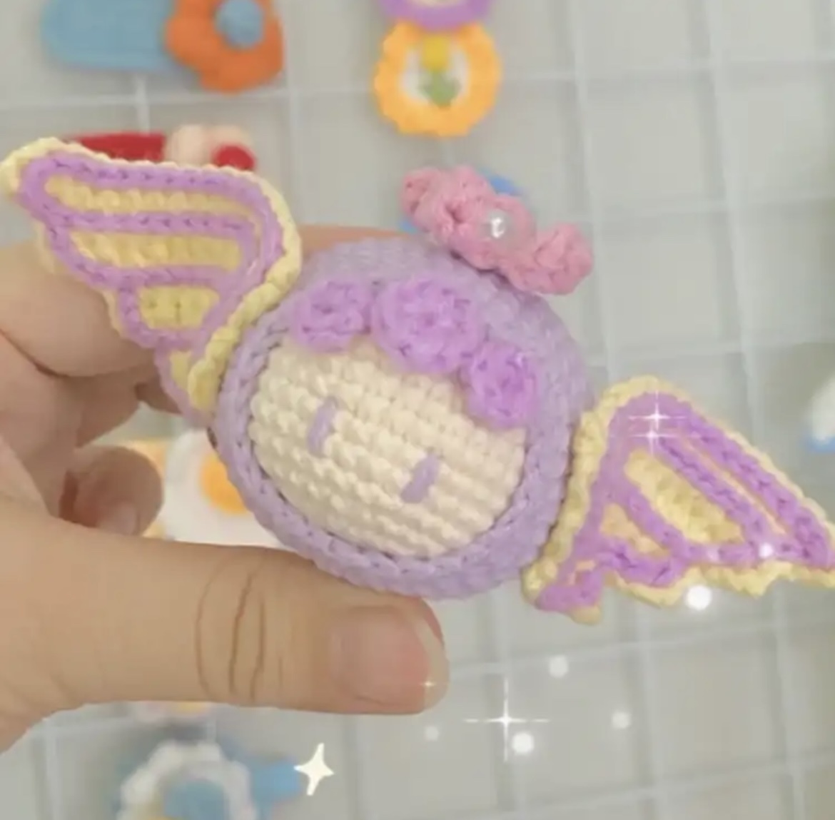 Crocheted Pendant Knitted Doll Keychain - Image 10