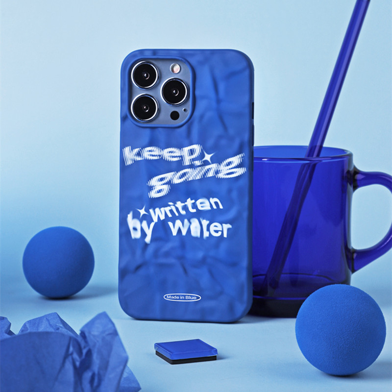 Minimalist Fashion Blue Phone Case Protector