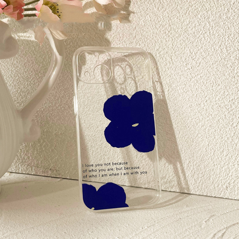 Simple Blue Flower Phone Case - Image 2