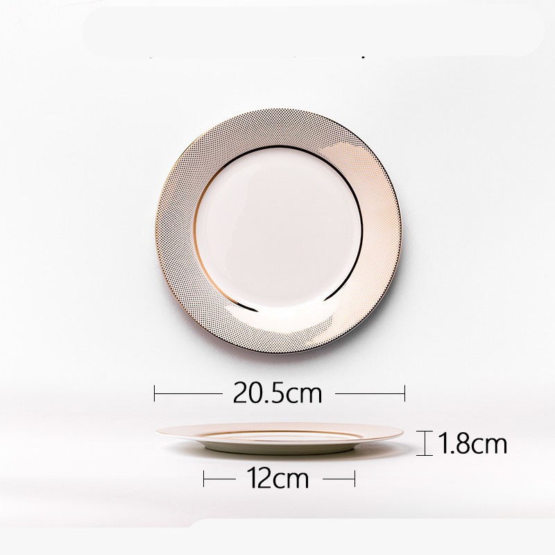 Household Bone China Nordic Light Plates - Image 6