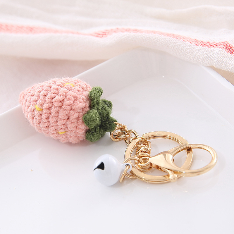 Creative Fruit Wool Ball Keychain - Image 8