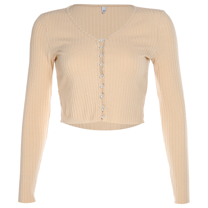 Pearl Button Cardigan Top - Image 2