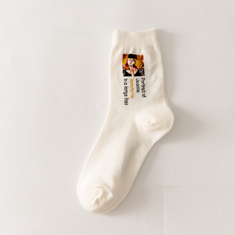Childlike Series Illustration Men Sock