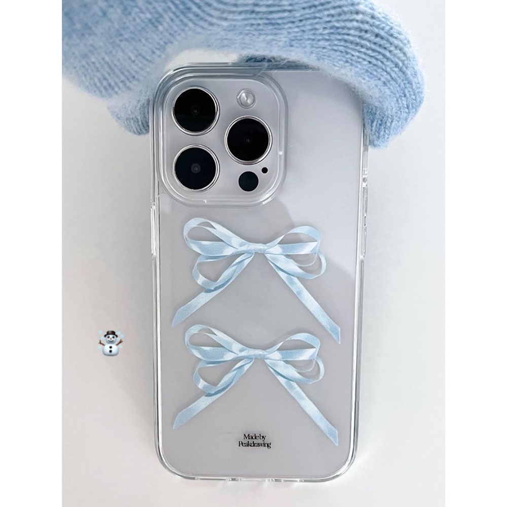 Ins Bow Transparent Phone Case - Image 2