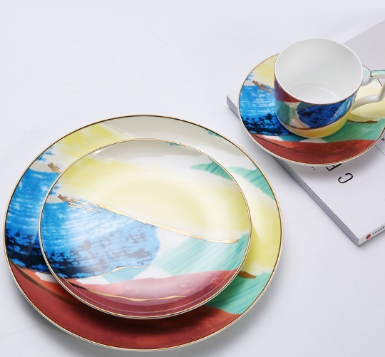 Watercolor Dessert Plates After Dinner - Image 3