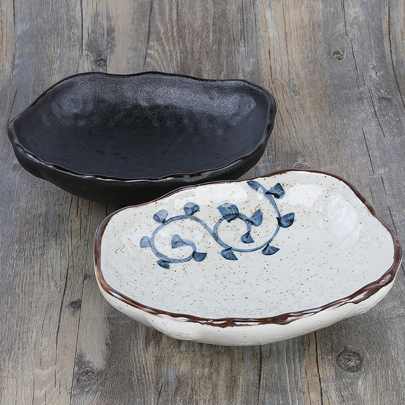 Creative Ceramic Irregular Shaped Tableware With Bowls