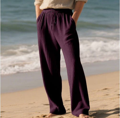 Fall Men Leisure Baggy Straight Trousers - Image 6