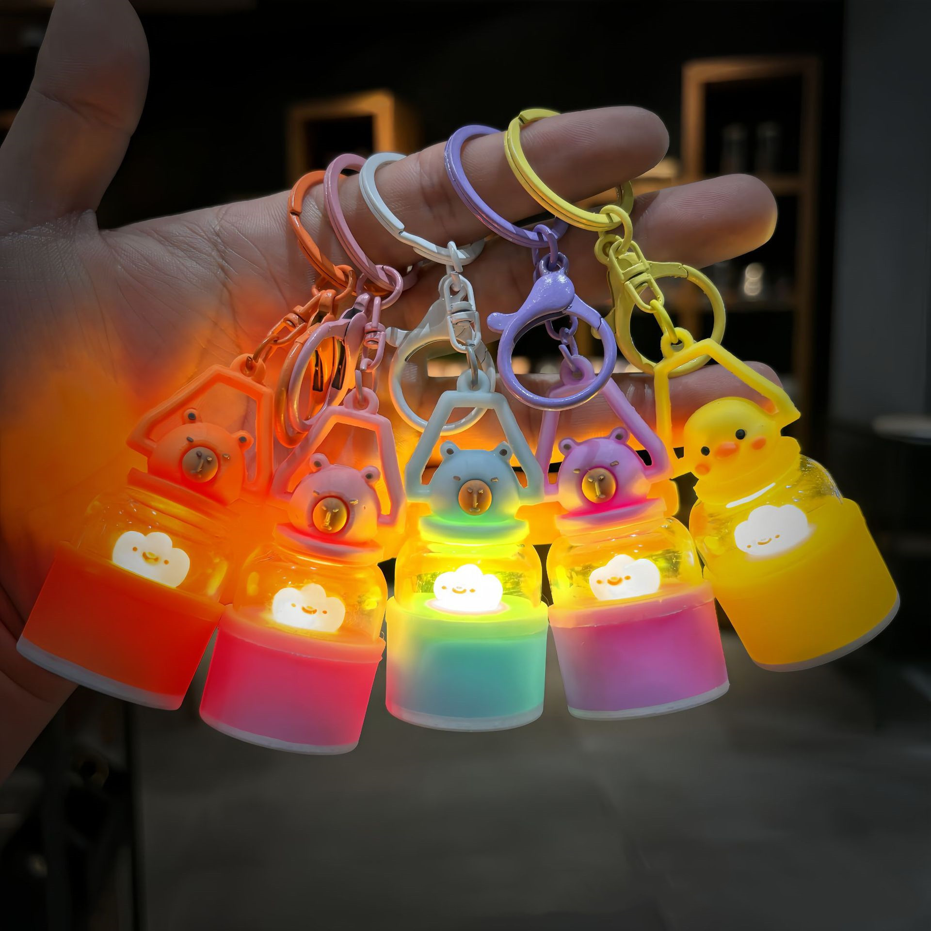 Creative Capabala Night Lamp Keychain
