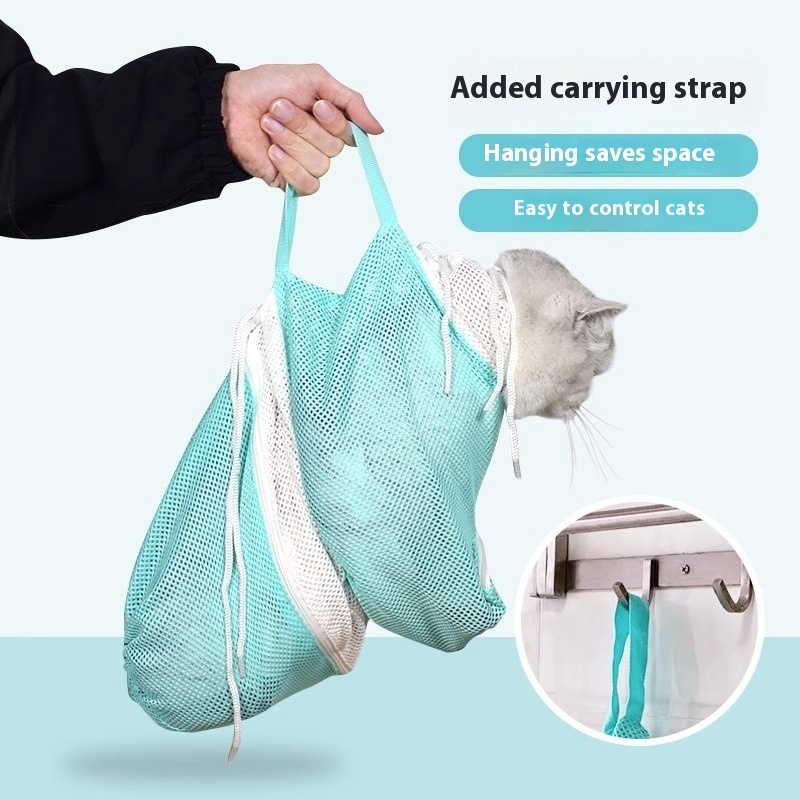 Miracle Baby Cat Grooming Sponge Bath Bag