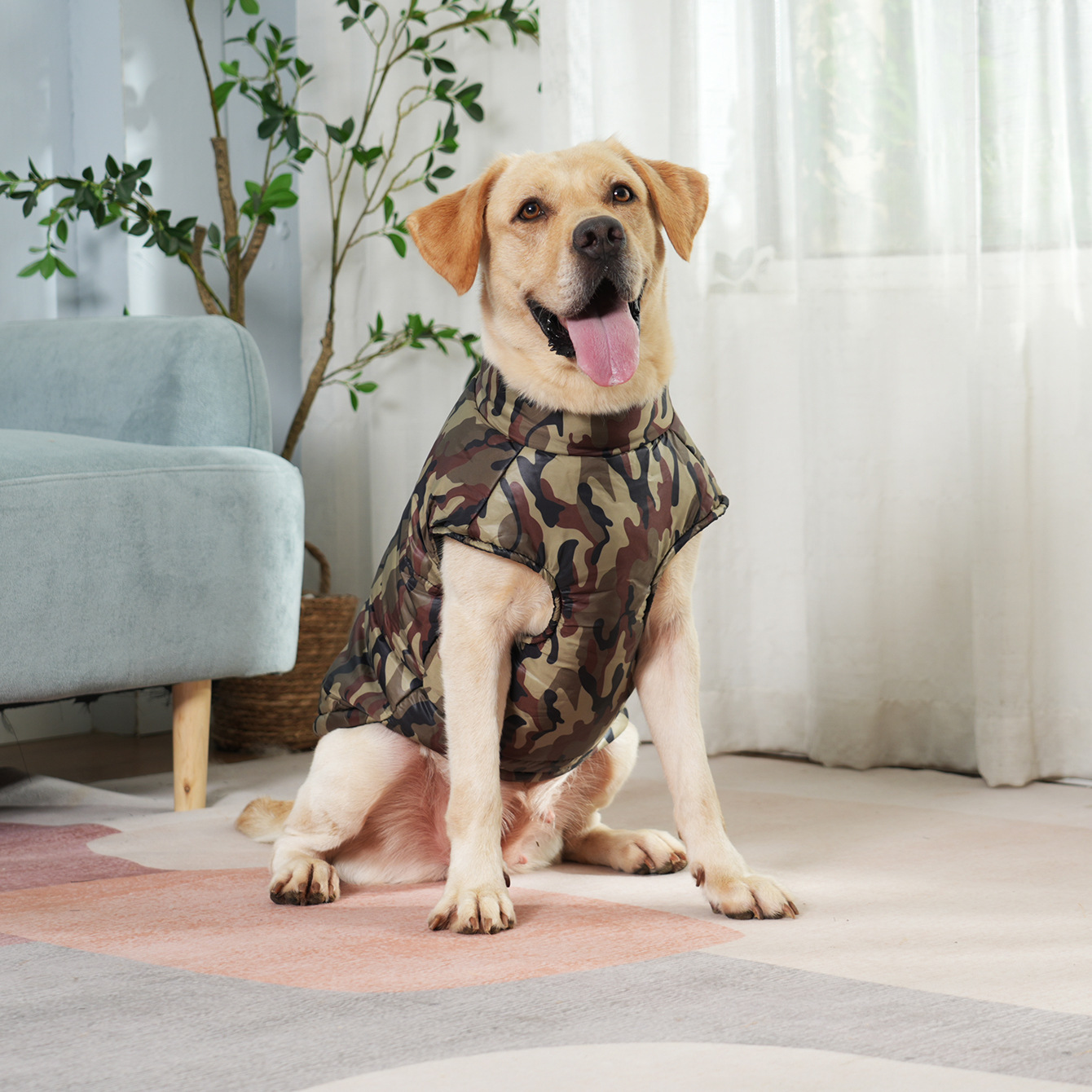 Pet Camouflage Winter Thickened Hood