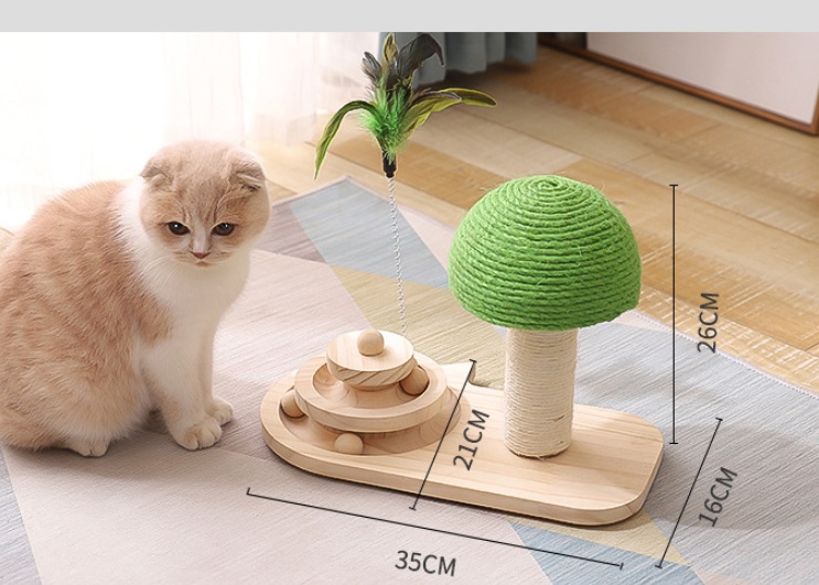 Double Sisal Pet Cat Claw Scratcher Tree - Image 5