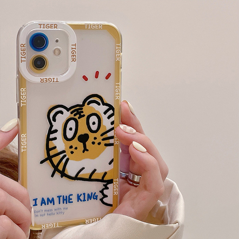 Fashion Funny Tiger Soft Phone Case