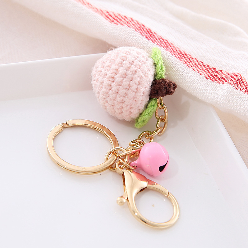 Creative Fruit Wool Ball Keychain - Image 3