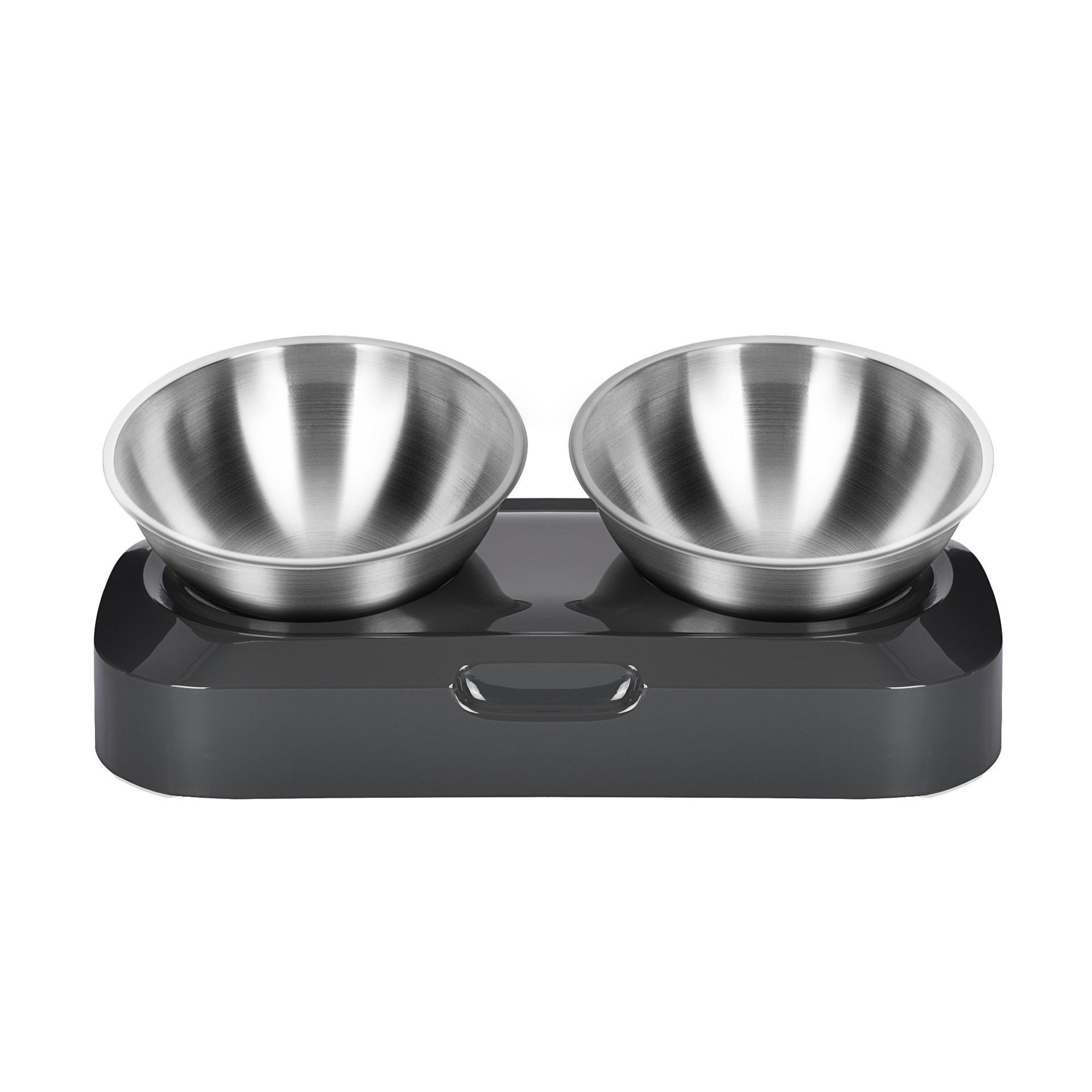 Pet Stainless Steel Bowl Pet Double Night - Image 3