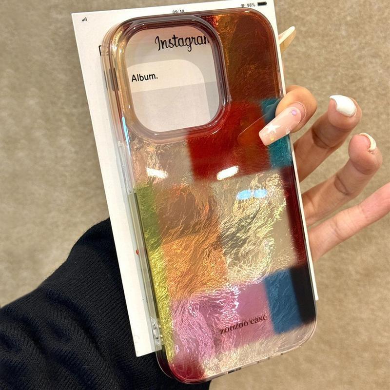 Colorful Square Plaid Phone Case