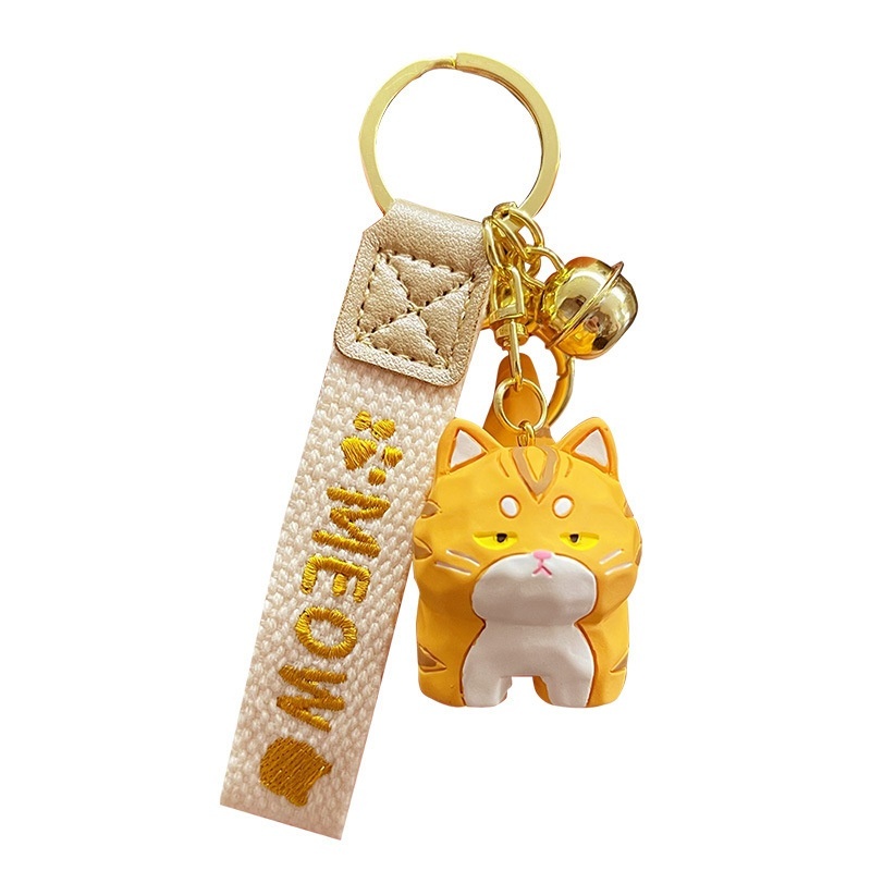 Cute Creative Resin Wood Carving Keychain - Image 8