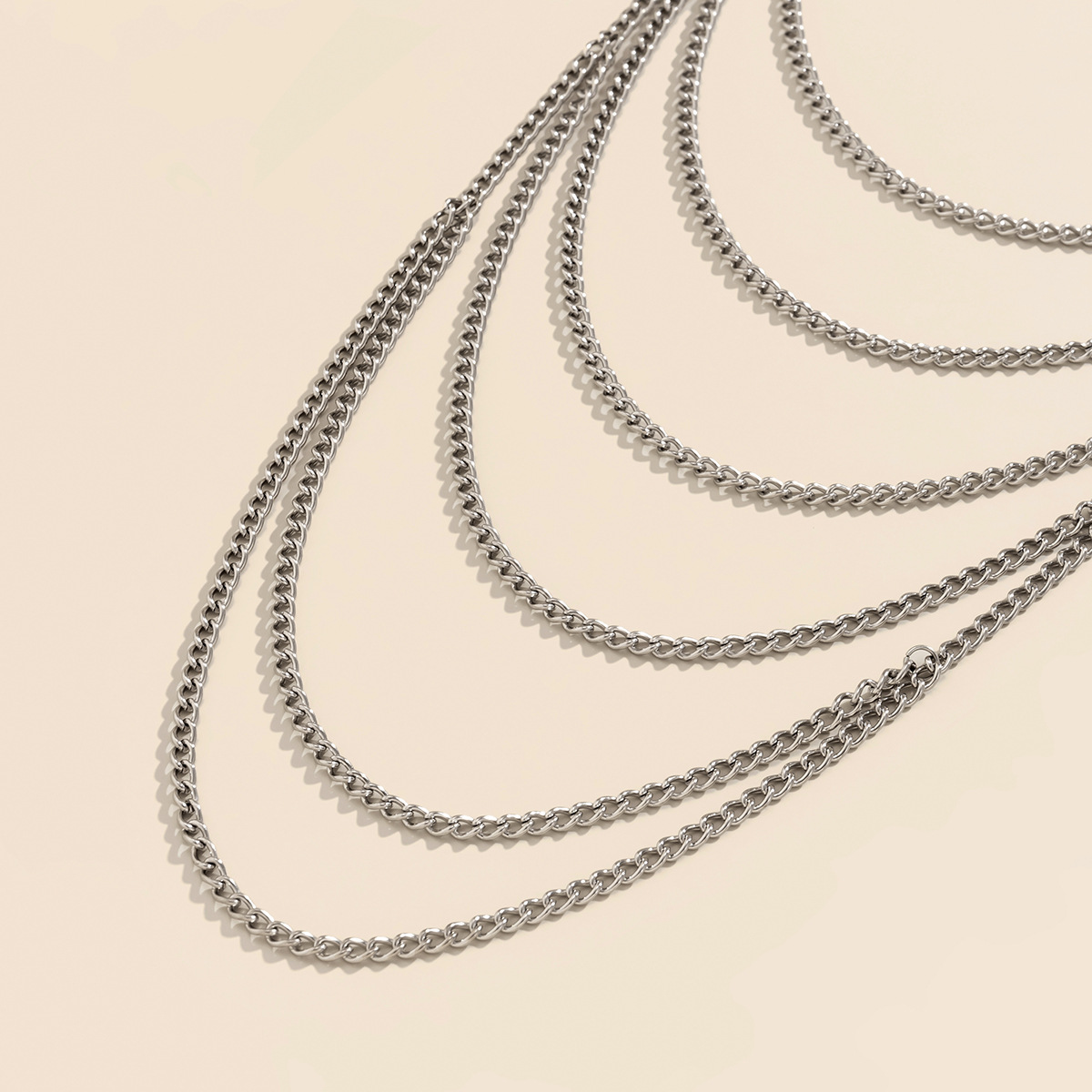 Simple Diamonds Drops With Alloy Necklace - Image 3
