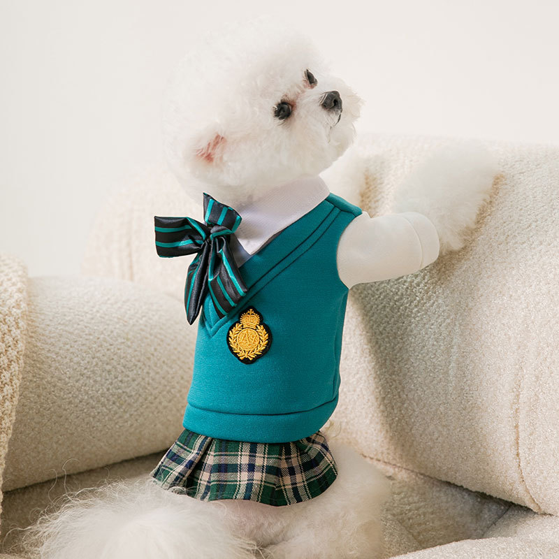 Pet Dog College Style Uniform Bow Tie Set - Image 7