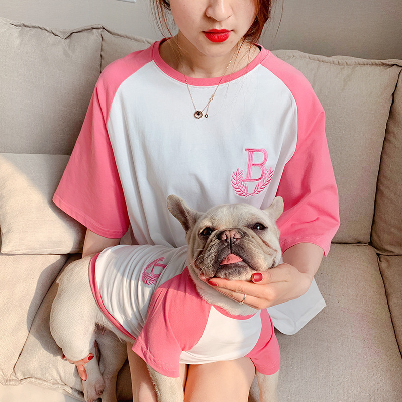 Parent Child Short Sleeve Dog Clothing
