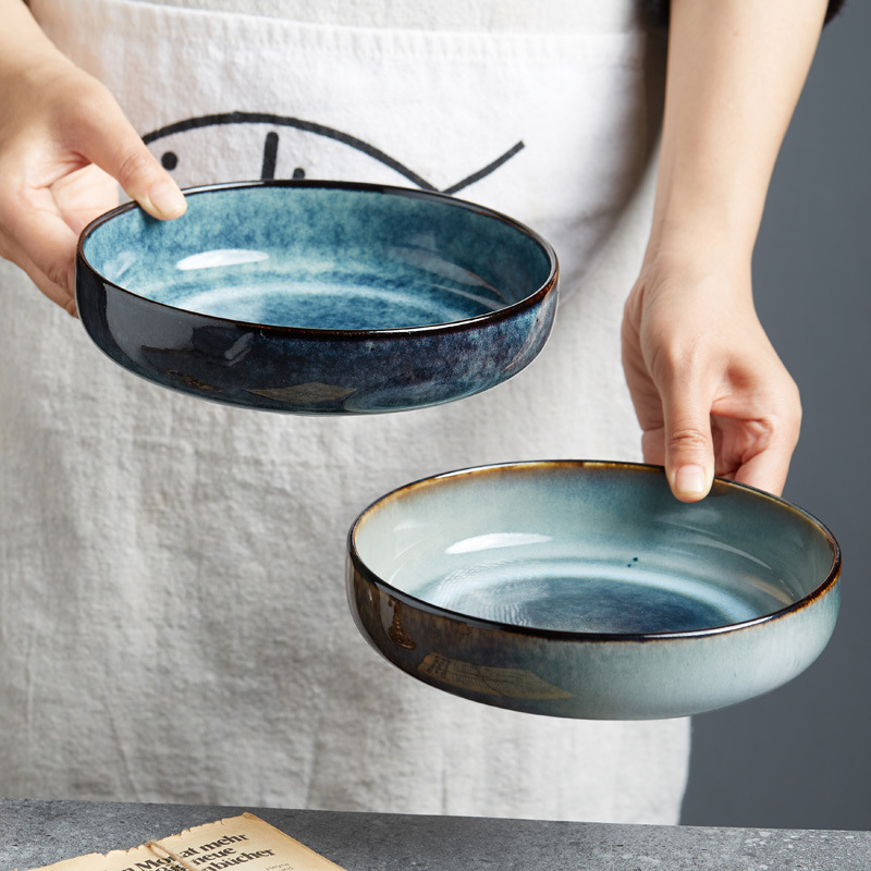 High Edge Beautiful Ceramic Deep Plates