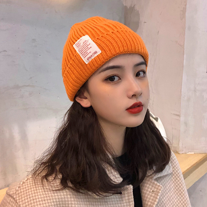 1980 Labeling Knitted Wool Hat