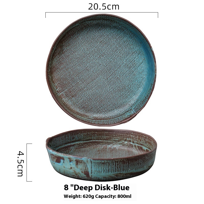 Creative Retro Ceramic Deep Plates - Image 9
