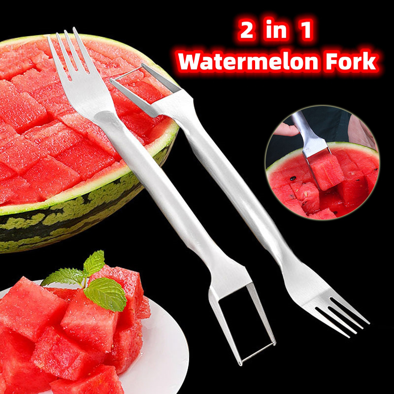 2 in 1 Multi-Purpose Watermelon Fork Slicer