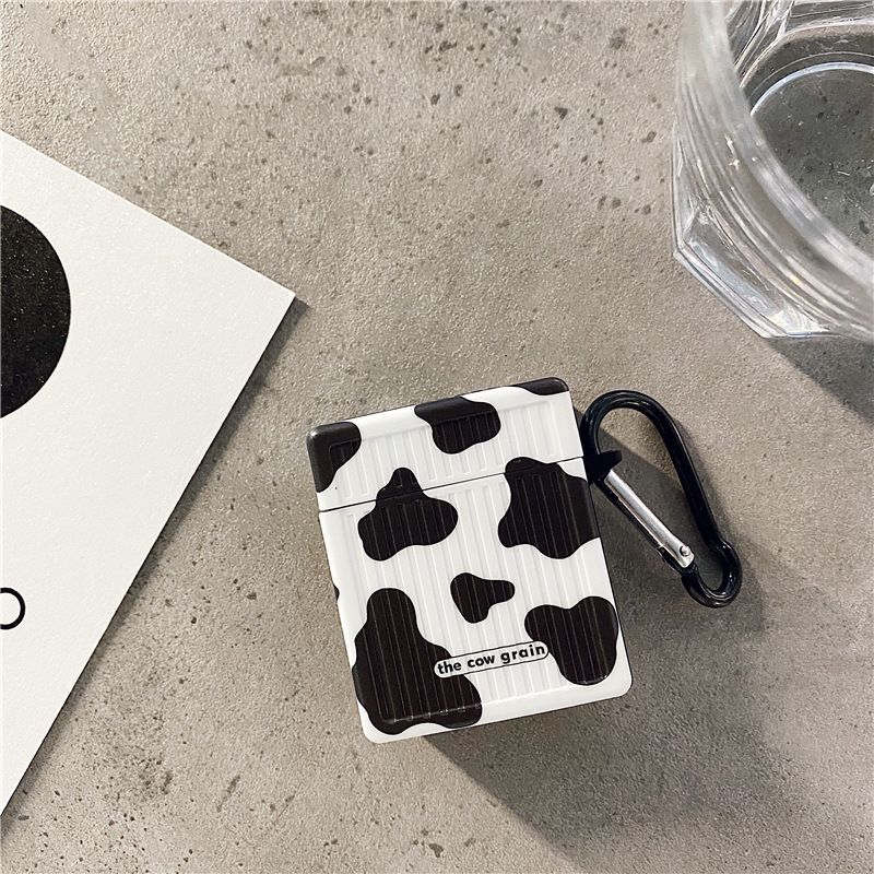 Soft Shell Cow Printed Wireless Earphone Case