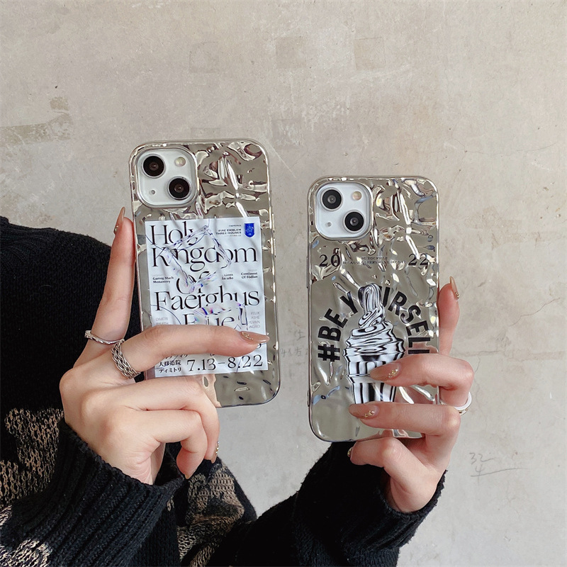 Electroplated Tin Foil Wrinkle Phone Case