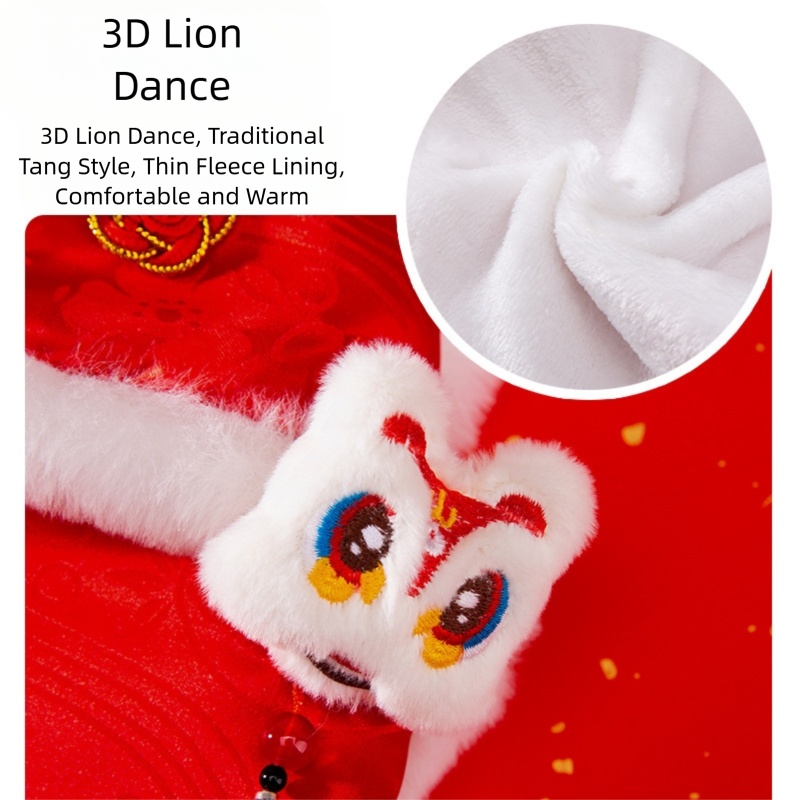 Lion Dance Themed Pet Cheongsam Vest - Image 5