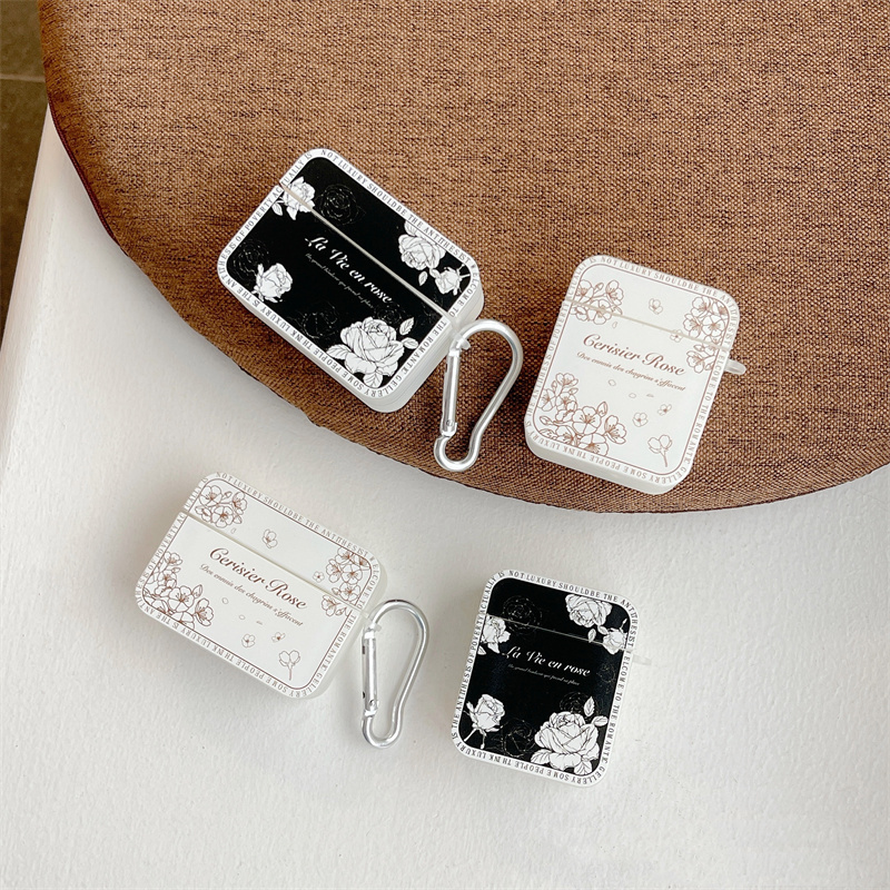 Vintage Lily Rose Flower Earphone Case - Image 5