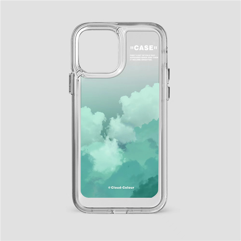 Gradient Cloud Print Phone Case - Image 3
