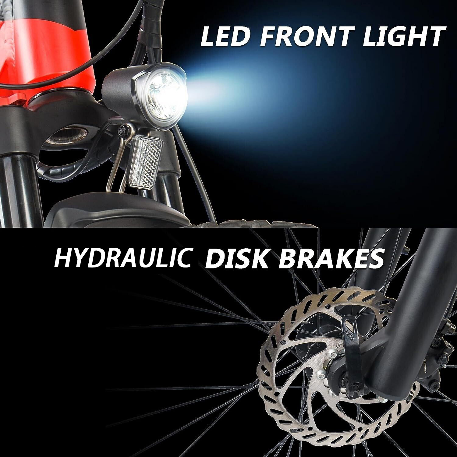 Red 500W Electric Ebike - Image 7